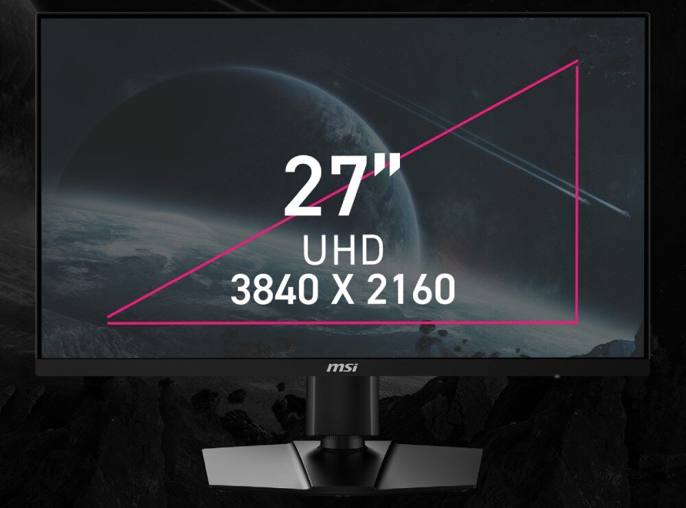 Monitor MSI MPG 274URF QD 27 3840x2160px IPS 160Hz 0.5 ms [GTG] obraz przekątna rozdzielczość kąt widzenia
