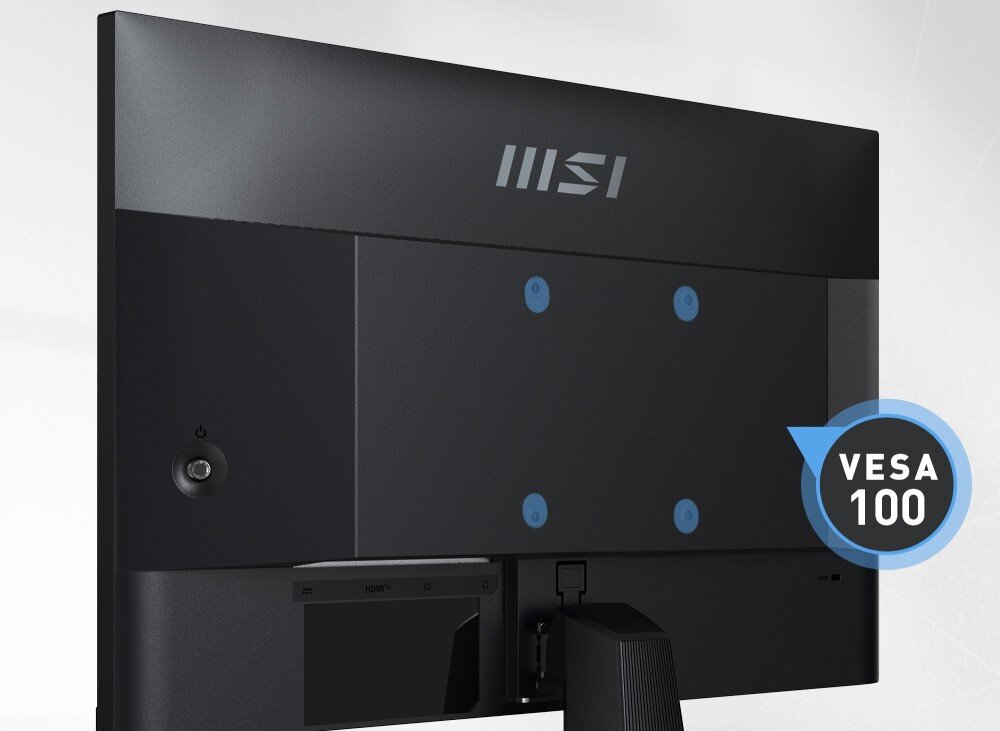 Monitor MSI Pro MP225 21.5 1920x1080px IPS 100Hz 1 ms [MPRT] porty złącza podłączenie