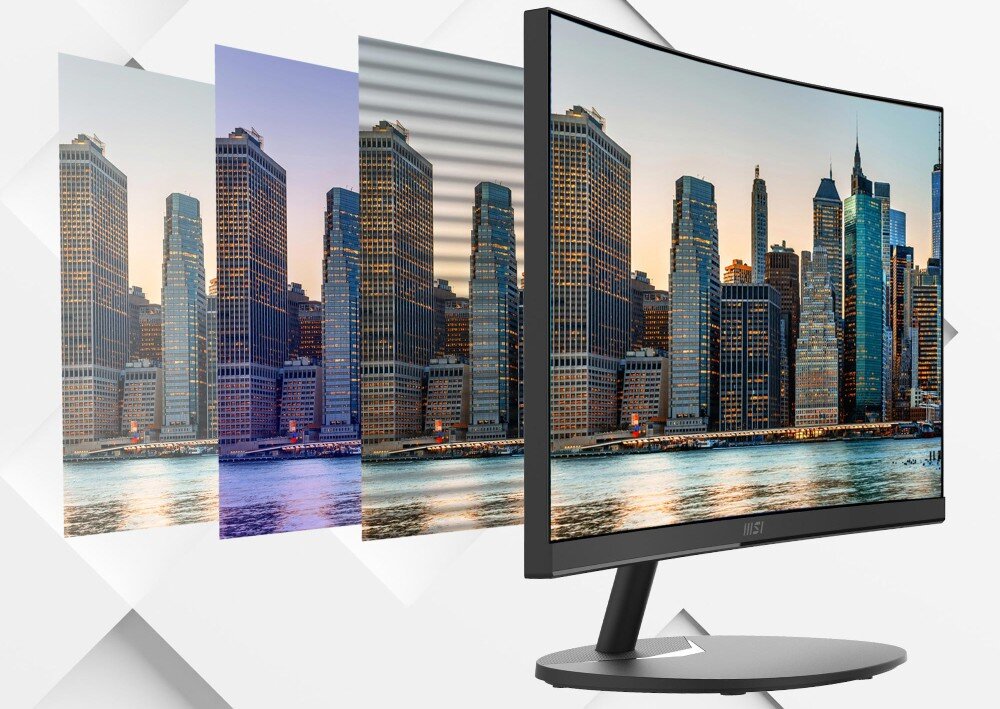 Monitor MSI Pro MP2412C 23.6 1920x1080px 100Hz 1 ms [MPRT] Curved migotanie niebieskie światło powłoka antyrefleksyjna