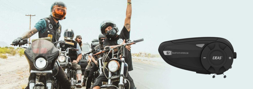 Interkom motocyklowy EJEAS Q2 - Komunikacja na moto