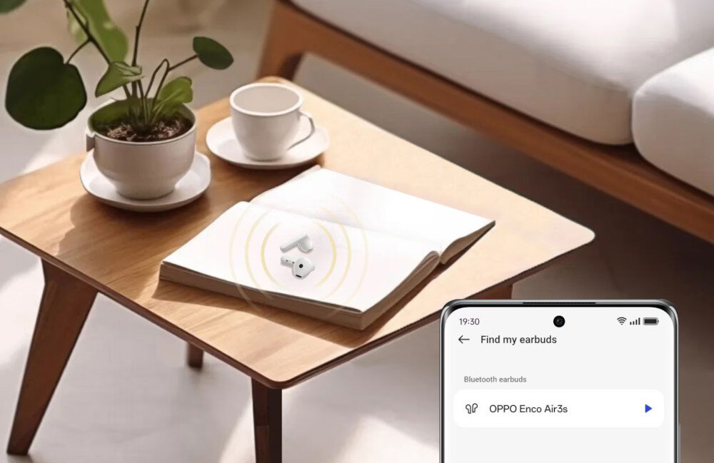 Słuchawki douszne OPPO Enco Air3s parowanie google