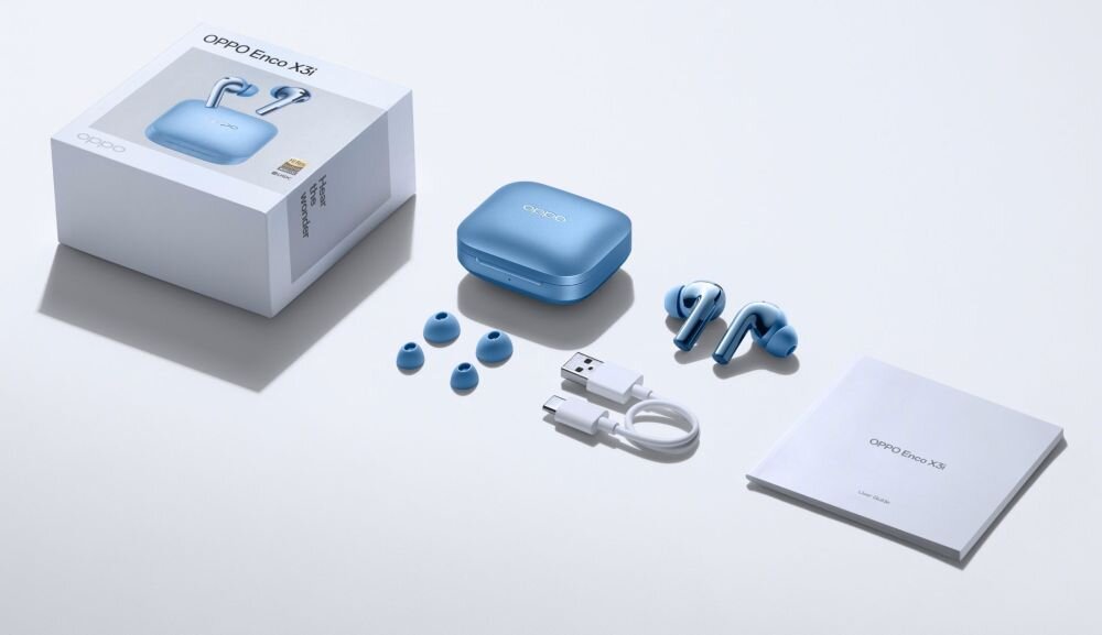 Słuchawki dokanałowe OPPO Enco X3I ANC Wodoodporne zestaw