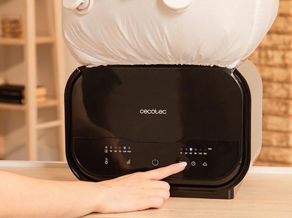 Prasowalnica CECOTEC IronHero 1200 szybkie ustawienie czasu i temperatury, dopasowane działąnie do materiału, większe bezpieczeństwo