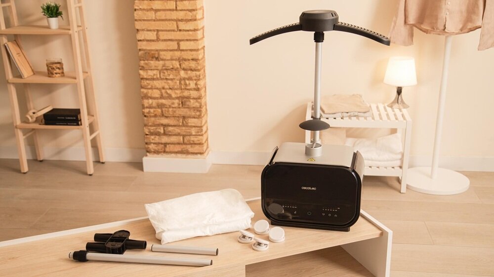 Prasowalnica CECOTEC IronHero 1200 organizacja domowych obowiązkó, bez deski do prasowania, wygodny sposób na prasowanie