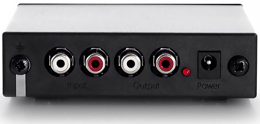 REGA Fono Mini A2D przedwzmacniacz gramofonowy 102 x 30 x 12 mm 0,7 kg 24 V AC, urządzenie na białym tle