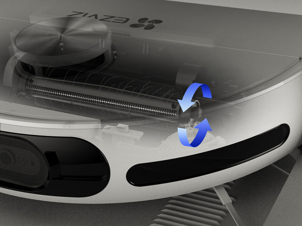 Robot sprzątający EZVIZ RS20 Pro specjalny mechanizm nożycowy włosy sierść automatycznie wraca do stacji dokującej automatyczna konserwacja wysoka jakość