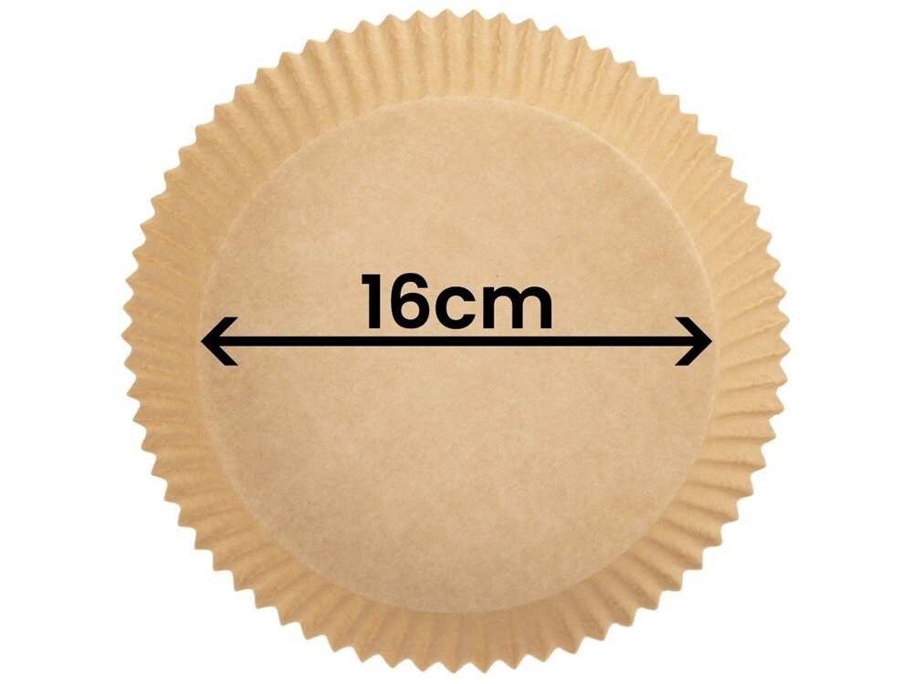 Papier do Air Fryer ORION 120045 16 cm 100 sztuk do wielu modeli, dopasowanie do kosza, komfortowe użytkowanie