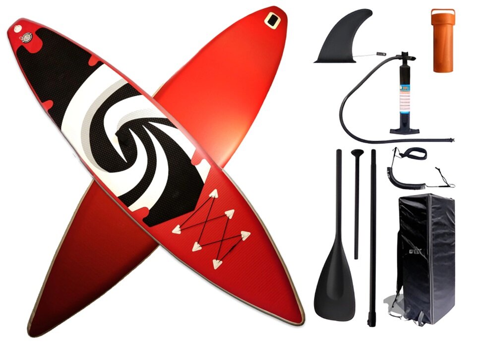 Deska SUP EXTRALINK SUP-1064 380 x 79 x 15 cm zestaw plecak 3 stateczniki zestaw naprawczy wioslo dokumentacja