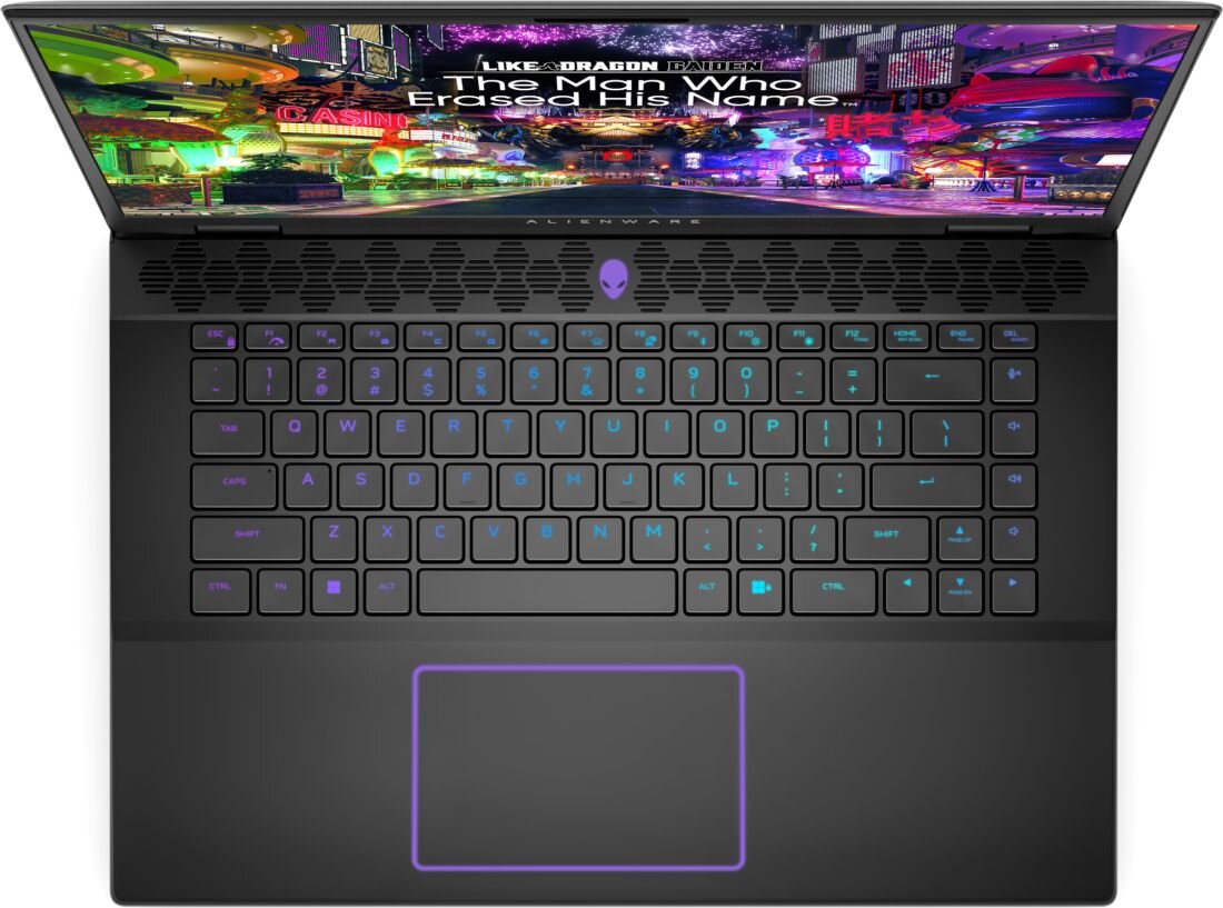 Laptop DELL Alienware M16 R2 M6R2 - Podświetlana klawiatura RGB 