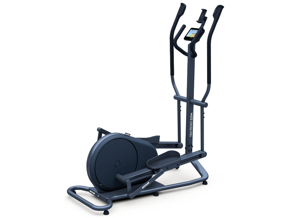 Orbitrek elektromagnetyczny KETTLER Hoi Cross Pro Stone Stone swietna jakosc wykonania minimalistyczny wyglad panele boczne z tkaniny odporna na zabrudzenia rolki waga maszyny 88 kg