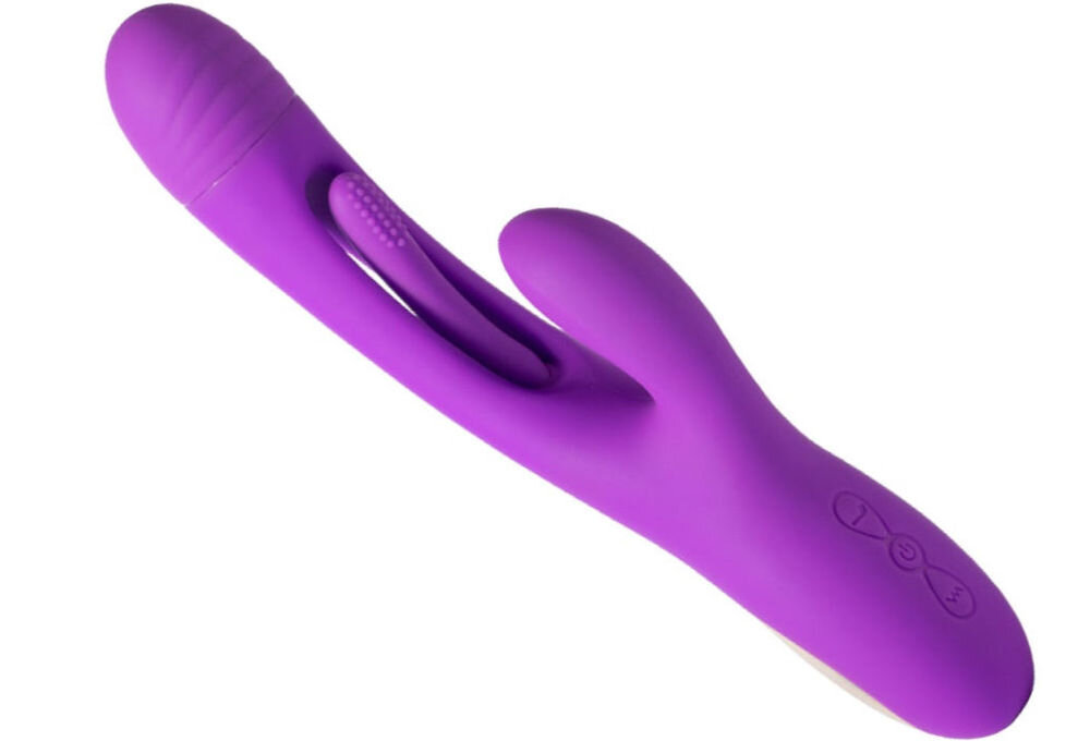 HONEY PLAY BOX Bora Purple wibrator króliczek do punktu G pukający fioletowy wibrator lezy bokiem przyciski wypustki białe tło z wysokiej jakości silikonu medycznego tworzywa ABS w pełni bezpieczne dla ciała ergonomiczny kształt do każdej sylwetki Mała precyzyjna końcówka pracuje wyjątkowo cicho (około 50 dB) dyskrecja subtelność