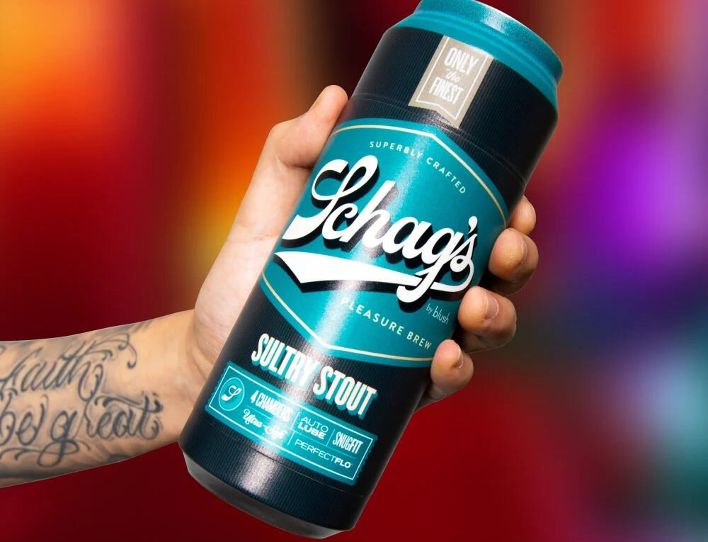 BLUSH Schag’s Luscious Lager Frosted masturbator do penisa dyskrecja kufel piwa inspiracja styl gadżet praktyczny prezent element relaksu