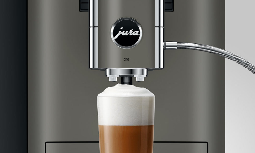 Ekspres JURA X10 Dark Inox (EA) Funkcja ExtraShot smak specjał kawa charakter mleczne specjały