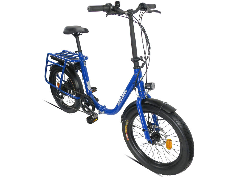 Rower elektryczny INDIANA NEO E1000 D20 20 cali Niebieski damski srodek codziennego transportu przejazdzki relaks elektryczny uklad napedowy