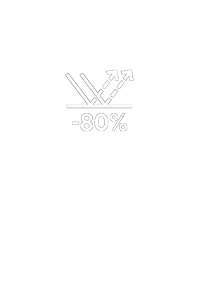 Ikona przedstawia symbol strzałek i napis \'80%\'.