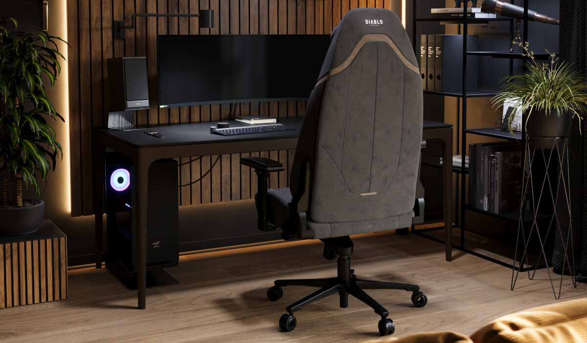 Fotel DIABLO CHAIRS X-Eye 2.0 (L) Czarny gabinetowa elegancja zaawanowane technologie komfort mistrzowskie wykonanie połączenie dwóch światów