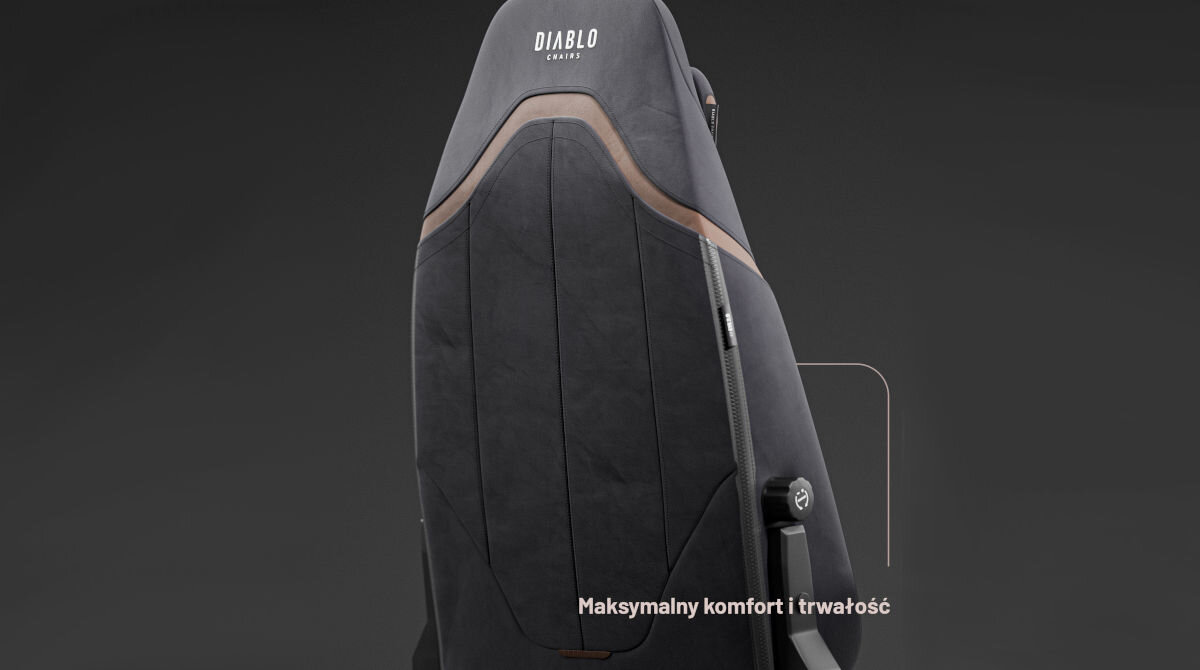 Fotel DIABLO CHAIRS X-Eye 2.0 (L) Czarny Full Mould pianka HR