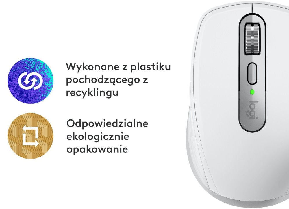 Mysz LOGITECH Anywhere 3s for MAC Jasnoszary ekologia środowisko