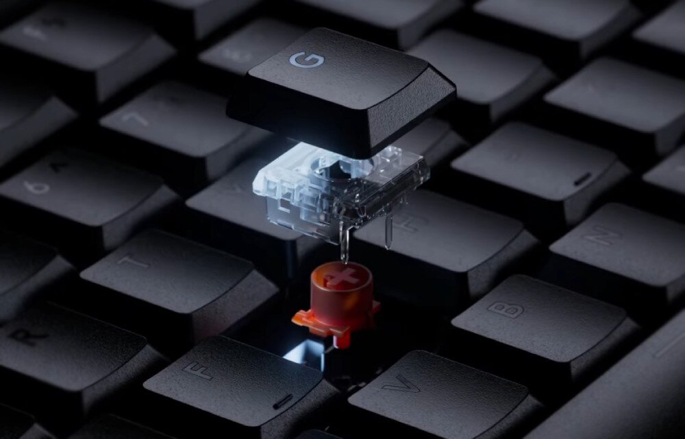 Klawiatura LOGITECH G515 Lightspeed TKL Biały przełączniki smarowanie nakładki konstrukcja