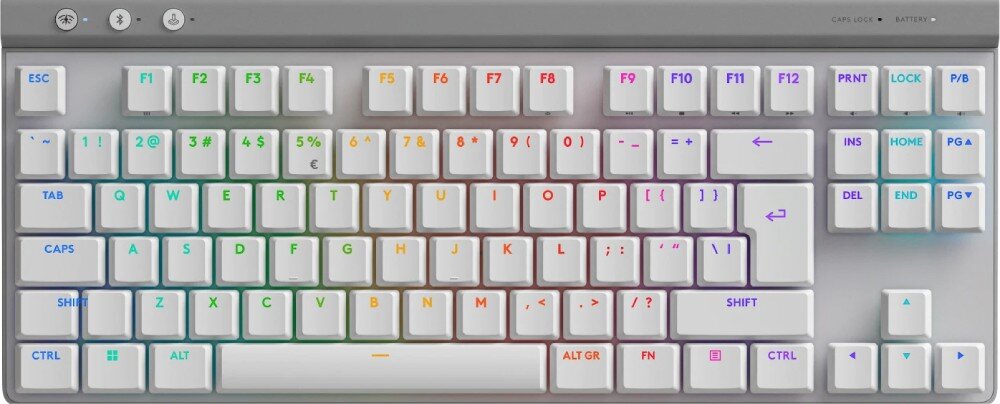 Klawiatura LOGITECH G515 Lightspeed TKL Biały podświetlenie kolory ustawienia