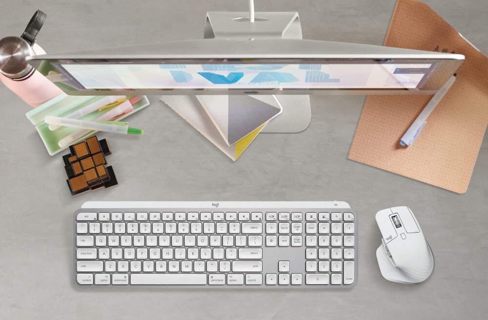 Klawiatura LOGITECH MX Keys S for Mac Jasnoszary zastosowanie opis