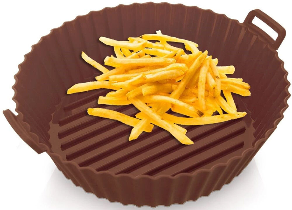 Foremka silikonowa ORION do Air Fryer 20 cm wielorazowa trwała wysokiej jakości silikon bezpieczny dla żywności bezpieczeństwo