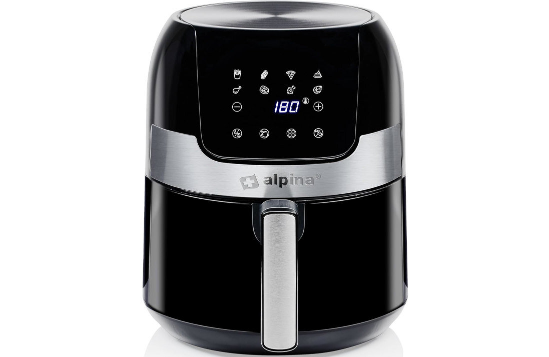 Frytkownica beztłuszczowa ALPINA 871125224641 Air Fryer szybko równomiernie przygotowywanie potrawy moc pojemność gotowanie wygoda