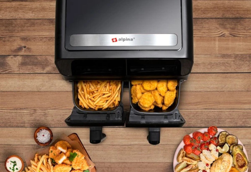 Frytkownica beztłuszczowa ALPINA 871125224012 Air Fryer Wysoka wydajność gotowanie proces moc napięcie