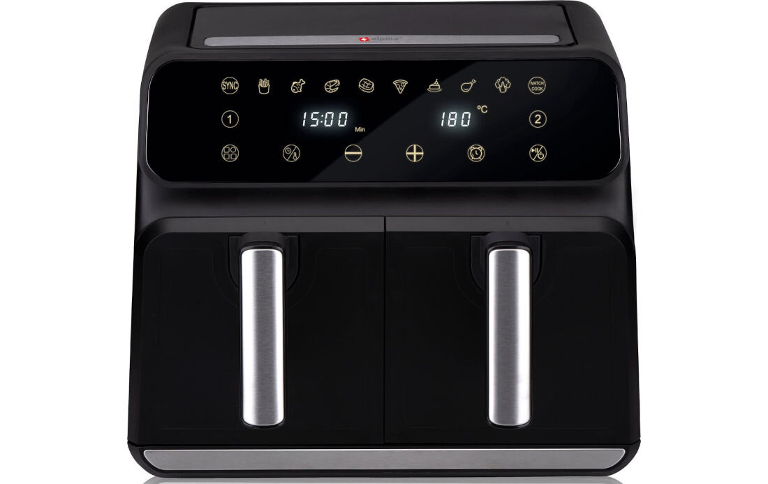 Frytkownica beztłuszczowa ALPINA 871125224012 Air Fryer Łatwe czyszczenie Wyjmowane części nieprzywierająca powłoka
