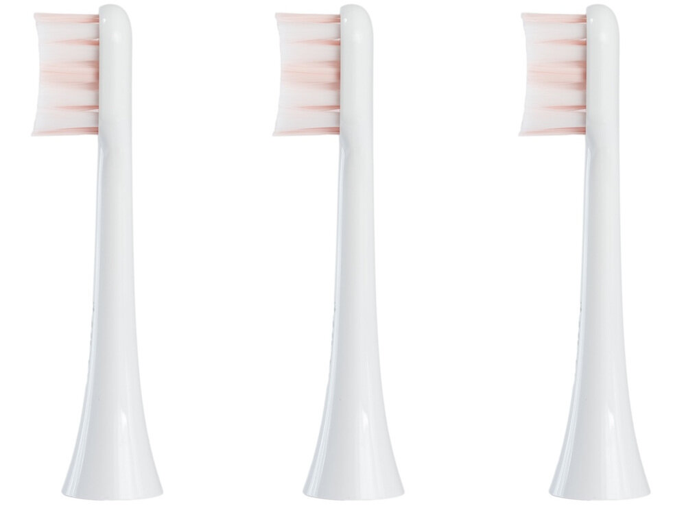 Oryginalna końcówka do szczoteczki ORO-MED Smile Biały (3 sztuki) (Miękkie włosie) Łatwe utrzymanie czystości łatwo spłukać po każdym użyciu higiena zalecenia czas użytkowania