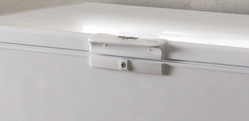 ZAMRAŻARKA WHIRLPOOL WHM31112 2 blokada zamykanie na klucz bezpieczeństwo ochrona dzieci zapobieganie