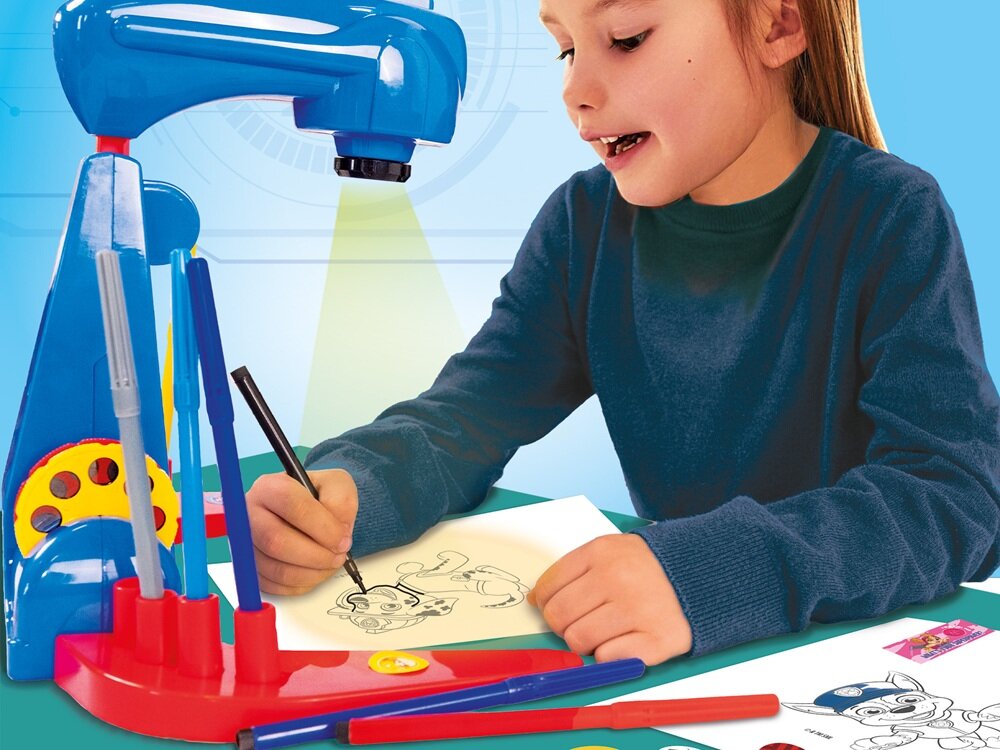 Zestaw kreatywny LISCIANI Psi Patrol Projektor Szkoła rysowania nauka poprzez zabawę, rysowanie ulubionych postaci, łatwa praca, budowanie pewności siebie