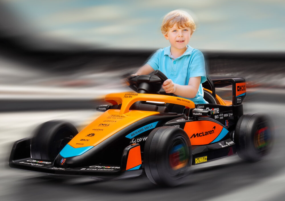 Samochód dla dziecka SUN BABY McLaren Pomarańczowy prygoda zabawa radosc wrazenia