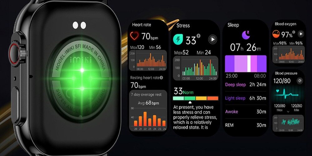 Smartwatch IMLAB SF1 Imiki zdrowie  