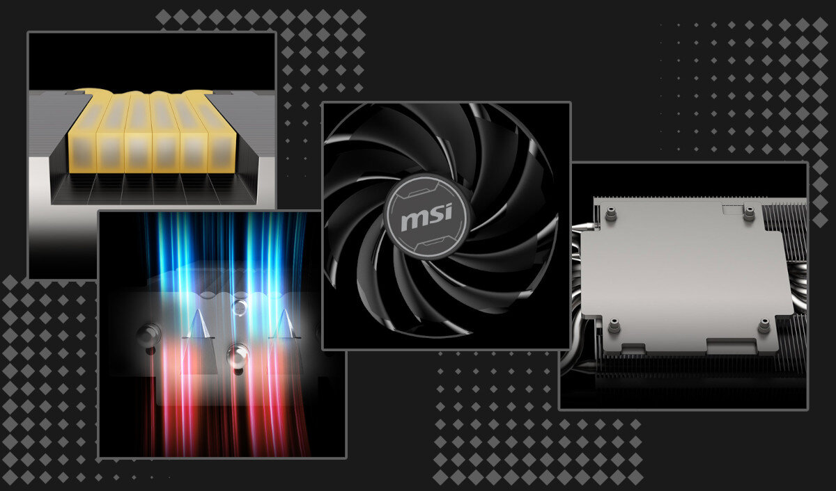 Karta graficzna MSI GeForce RTX 4070 Super Ventus 3X OC 12GB DLSS 3 chłodzenie temperatura