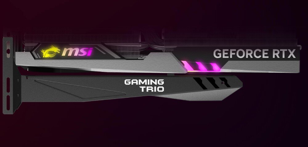 Karta graficzna MSI GeForce RTX 4080 Super Gaming X Trio 16GB DLSS 3 wspornik podparcie