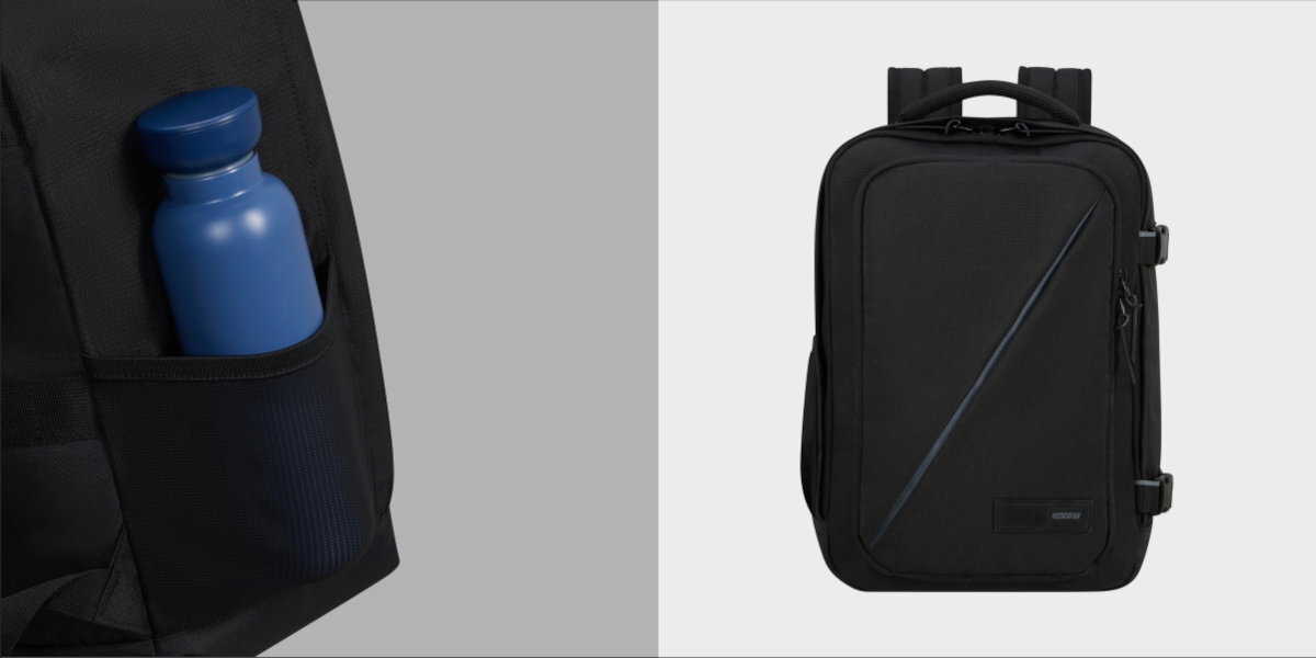 AMERICAN TOURISTER Take2Cabin Elegancki design Boczna kieszeń na butelkę przednia kieszeń z organizerem