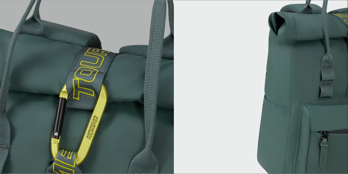 AMERICAN TOURISTER Urban Groove UG16 Dwie przednie kieszenie na suwak Duża komora główna karabińczyk