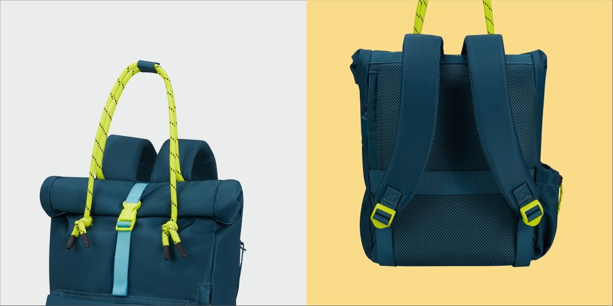 AMERICAN TOURISTER Urban Groove UG16 Regulowane paski wyściełane panele tylne dwa uchwyty u góry