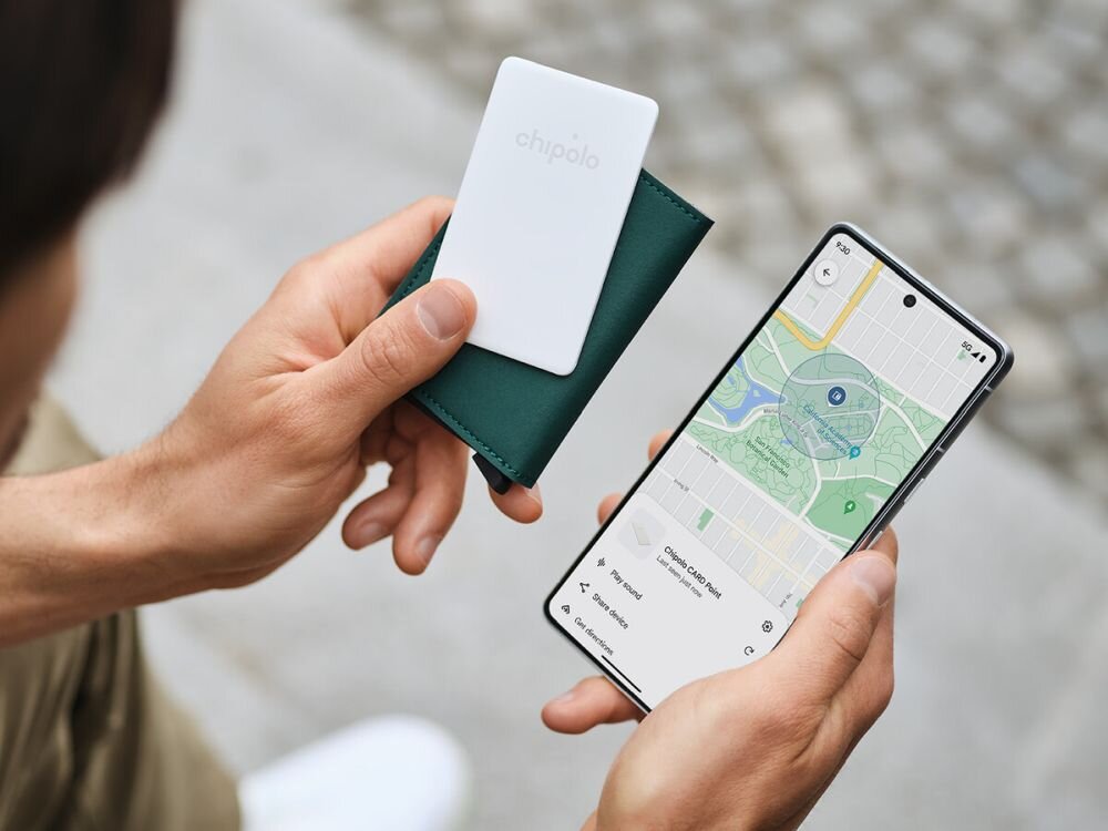Lokalizator CHIPOLO Card Point aplikacja mobilna alarm dzwiekowy lokalizator