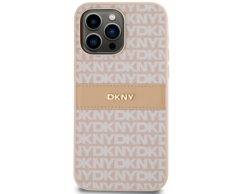 Etui DKNY Leather Mono Stripe & Metal Logo olsniewajacy idealnie przylega wyrozniajacy sie wygoda chroni
