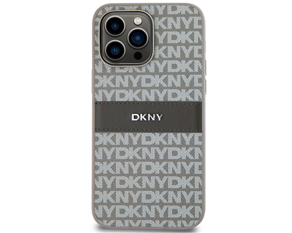 Etui DKNY Leather Mono Stripe & Metal Logo olsniewajacy idealnie przylega wyrozniajacy sie wygoda chroni
