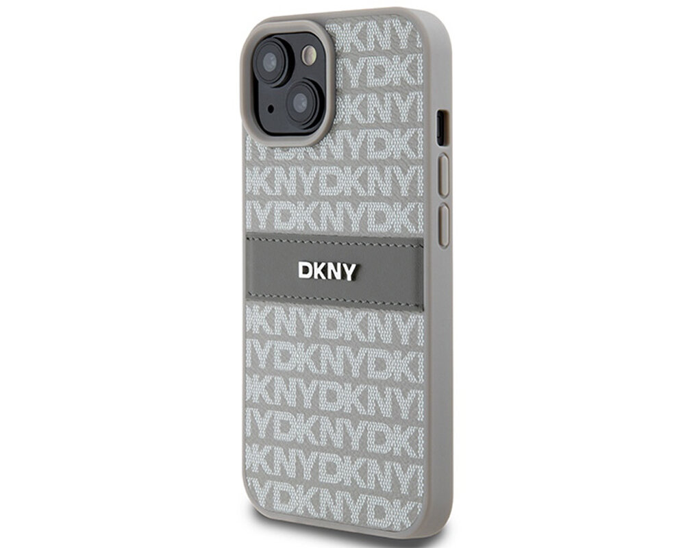 Etui DKNY Leather Mono Stripe & Metal Logo unikalny wyrazisty nowoczesny dynamiczny