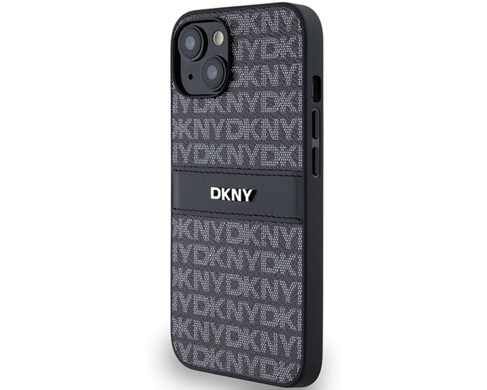 Etui DKNY Leather Mono Stripe & Metal Logo unikalny wyrazisty nowoczesny dynamiczny