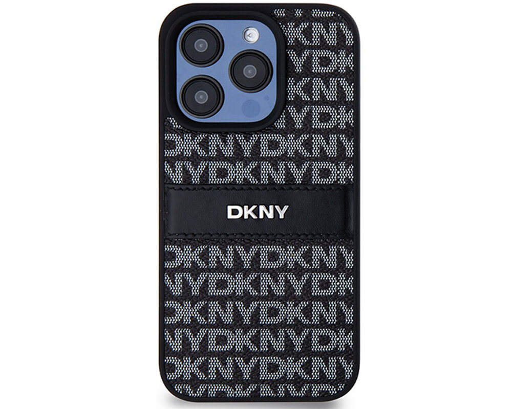 Etui DKNY Leather Mono Stripe & Metal Logo olsniewajacy idealnie przylega wyrozniajacy sie wygoda chroni