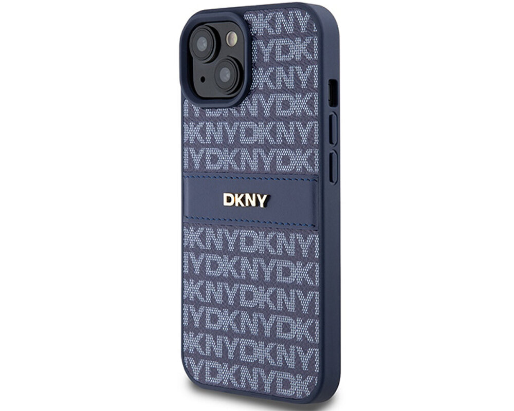 Etui DKNY Leather Mono Stripe & Metal Logo unikalny wyrazisty nowoczesny dynamiczny