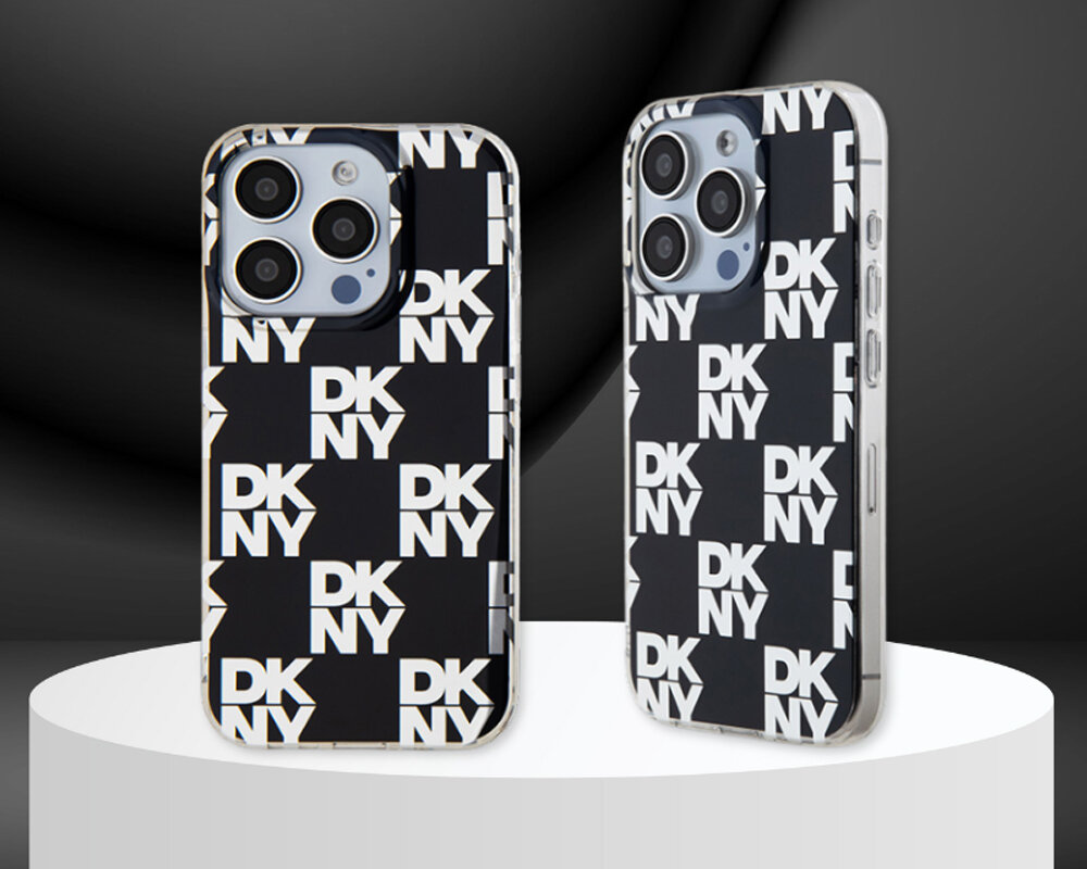 Etui DKNY IML Checkered Mono Pattern unikalny wyrazisty nowoczesny dynamiczny