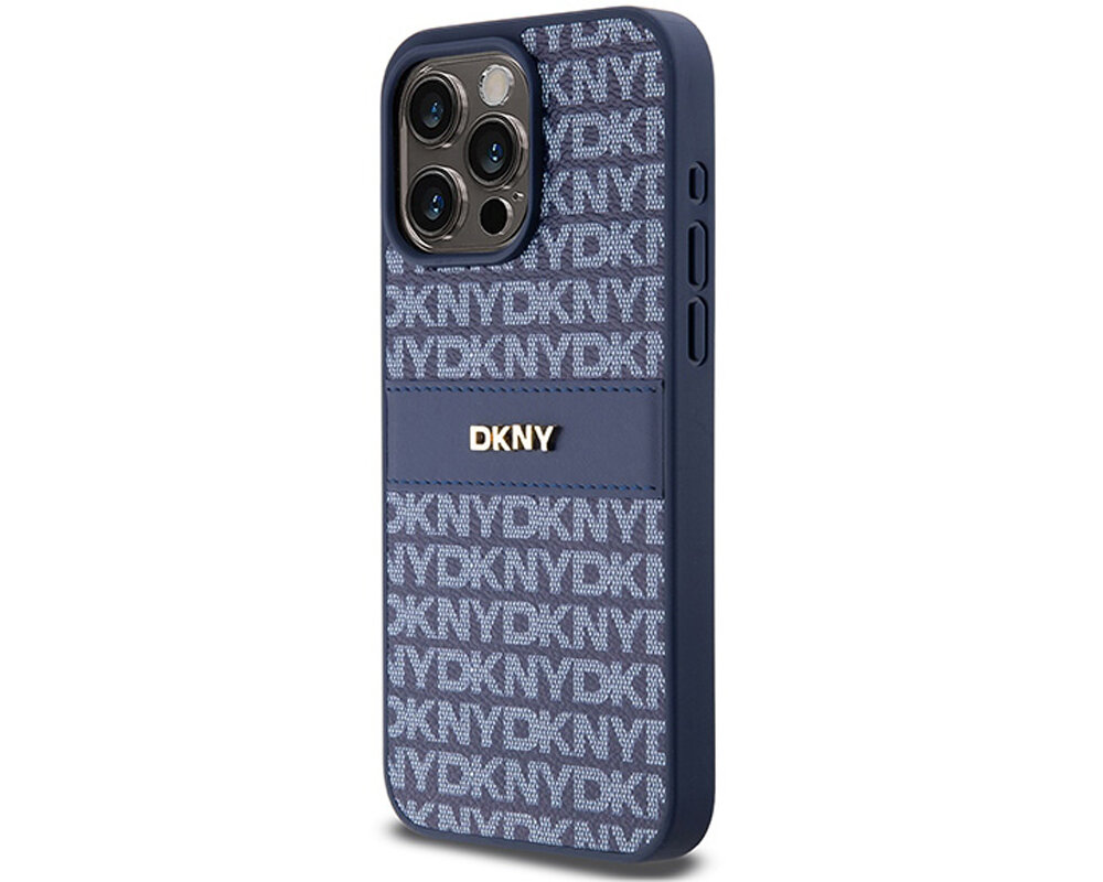 Etui DKNY Leather Mono Stripe & Metal Logo unikalny wyrazisty nowoczesny dynamiczny