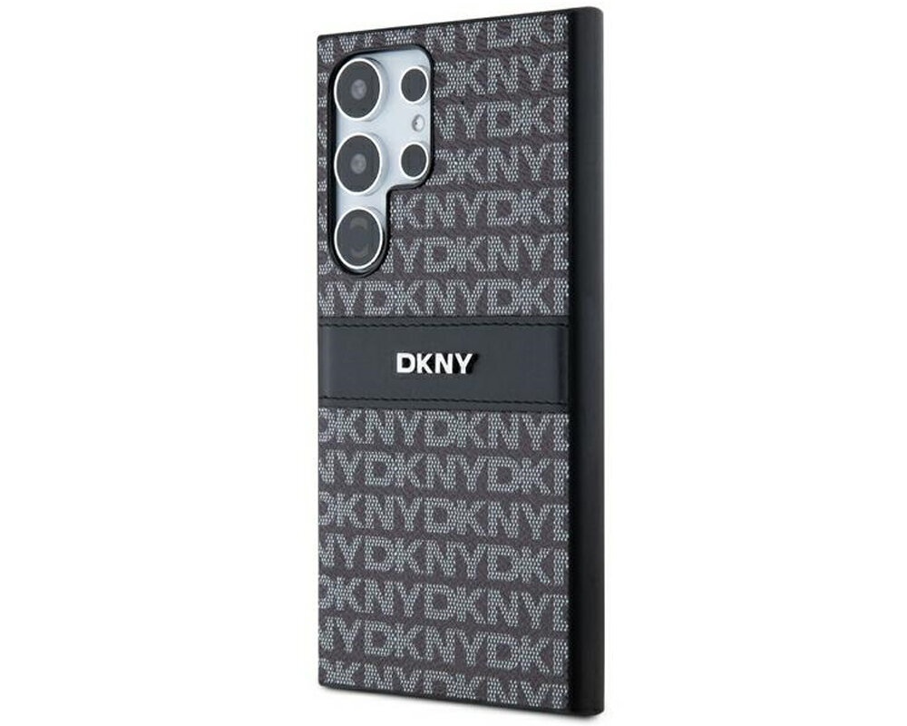 Etui DKNY Leather Mono Stripe & Metal Logo unikalny wyrazisty nowoczesny dynamiczny