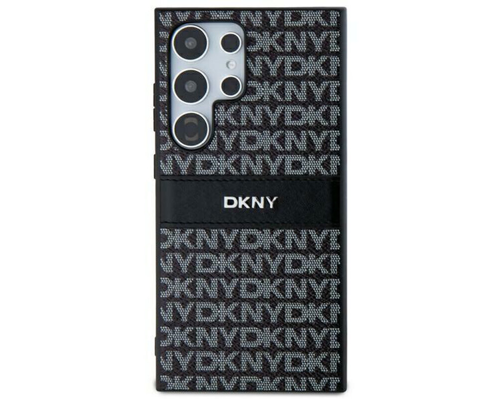 Etui DKNY Leather Mono Stripe & Metal Logo trwale solidne lekkie mocne